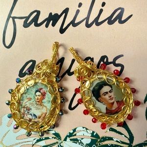 Artisanally Crafted Frida Kahlo Pendents